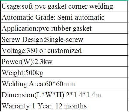 Refrigerator Door Gasket Welding Machine specification