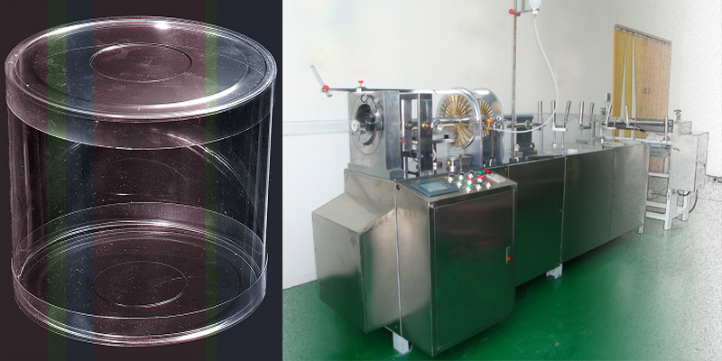 cylindrical clear plastic tube machine